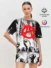 Женская пижама с шортами / АНАРХИЯ / РЕВОЛЮЦИЯ,
