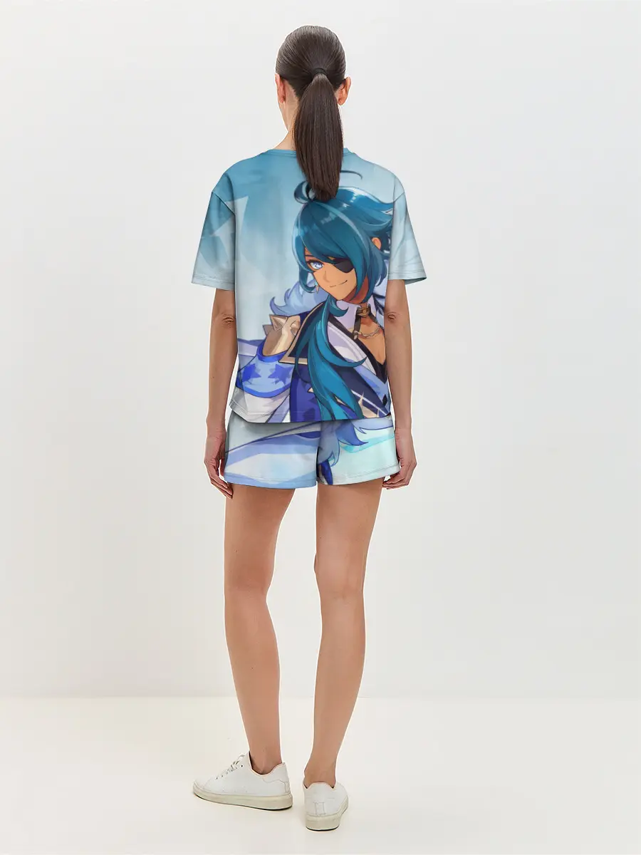 Женская пижама с шортами / Геншин импакт: Кэйа