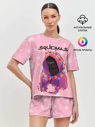 Женская пижама с шортами / Страж в гирлянде