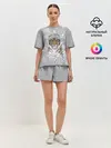 Женская пижама с шортами / Снежный тигр