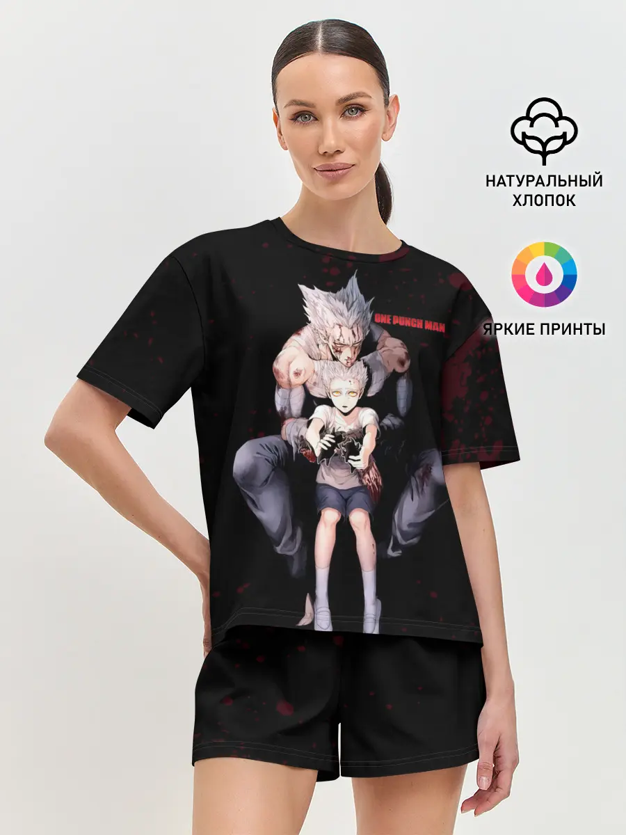Женская пижама с шортами / Переживания Гароу One Punch-Man