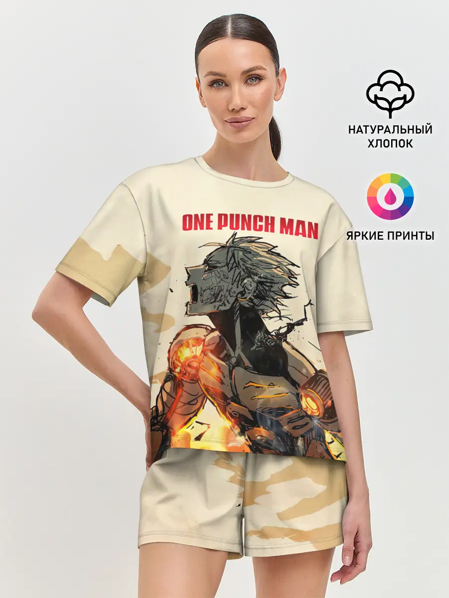 Женская пижама с шортами / Разрушение Геноса One Punch-Man