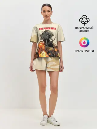Женская пижама с шортами / Разрушение Геноса One Punch-Man