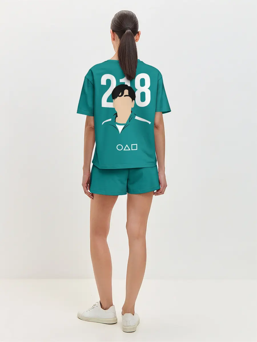 Женская пижама с шортами / Игра в кальмара: Чхо Сан Воо 218