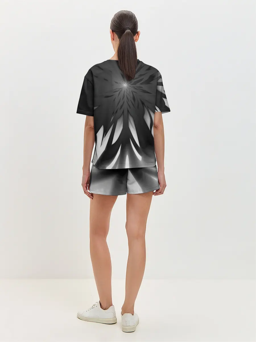 Женская пижама с шортами / Абстракция 353-3