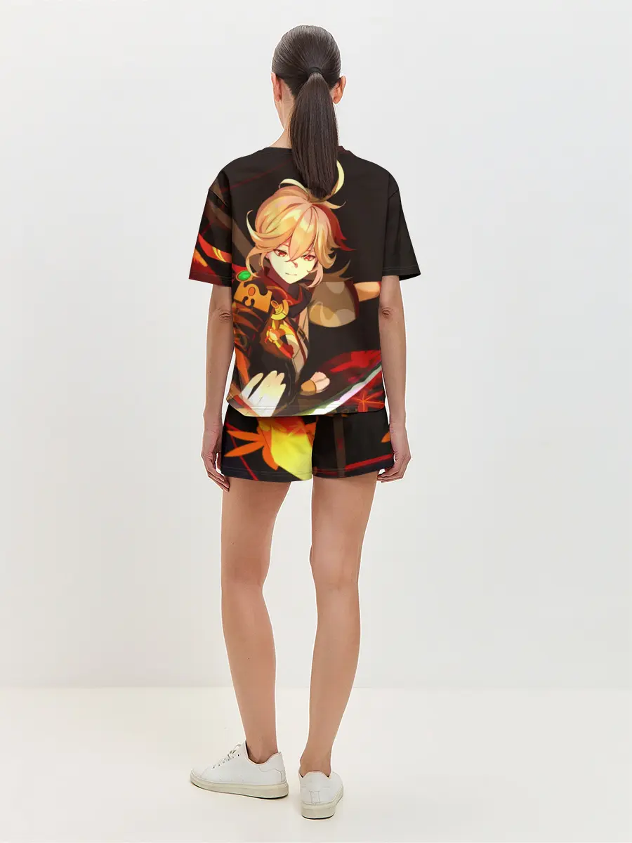 Женская пижама с шортами / Genshin Impact - Кадзуха