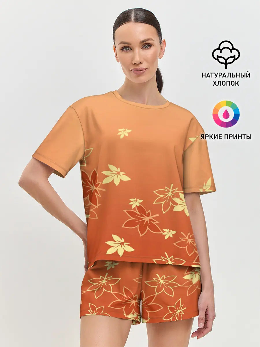 Женская пижама с шортами / КАДЗУХА | KAZUHA | КРАСНЫЙ КЛЕН