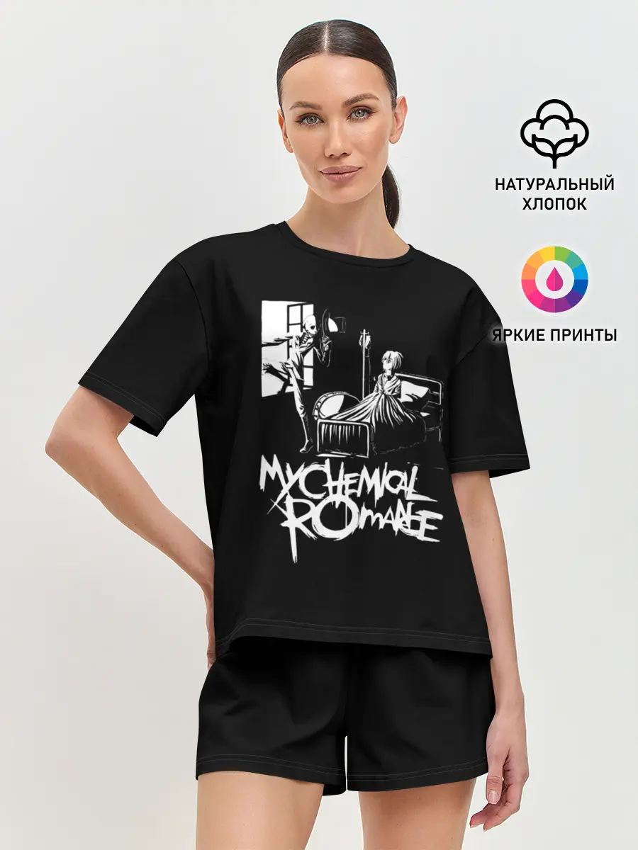 Женская пижама с шортами / My Chemical Romance уходящий в окно