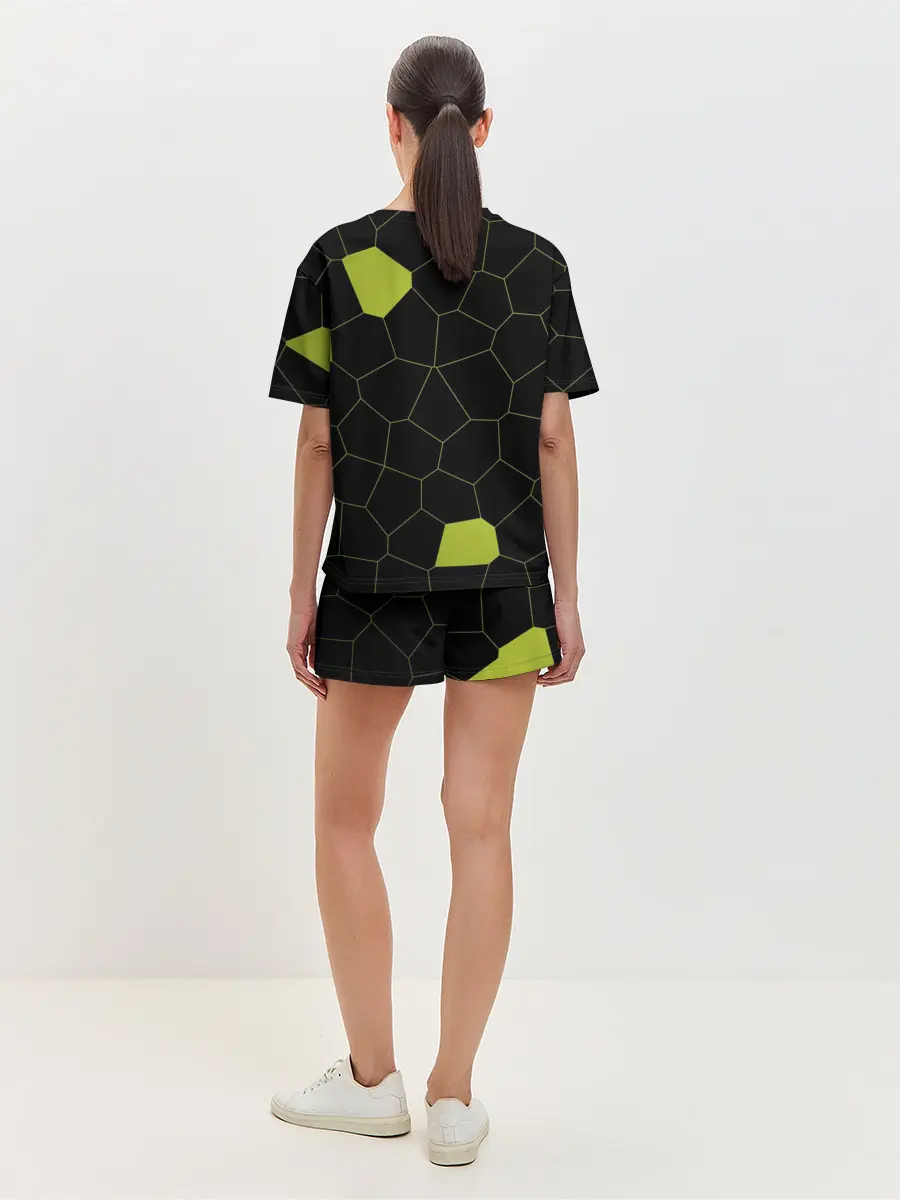 Женская пижама с шортами / Кожа рептилии