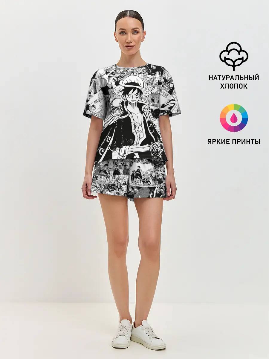 Женская пижама с шортами / Ван Пис, One Piece, манга