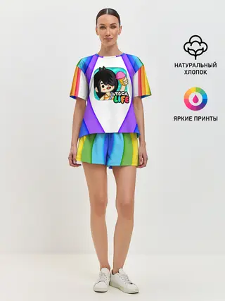 Женская пижама с шортами / Нари | Nari | Toca Boca