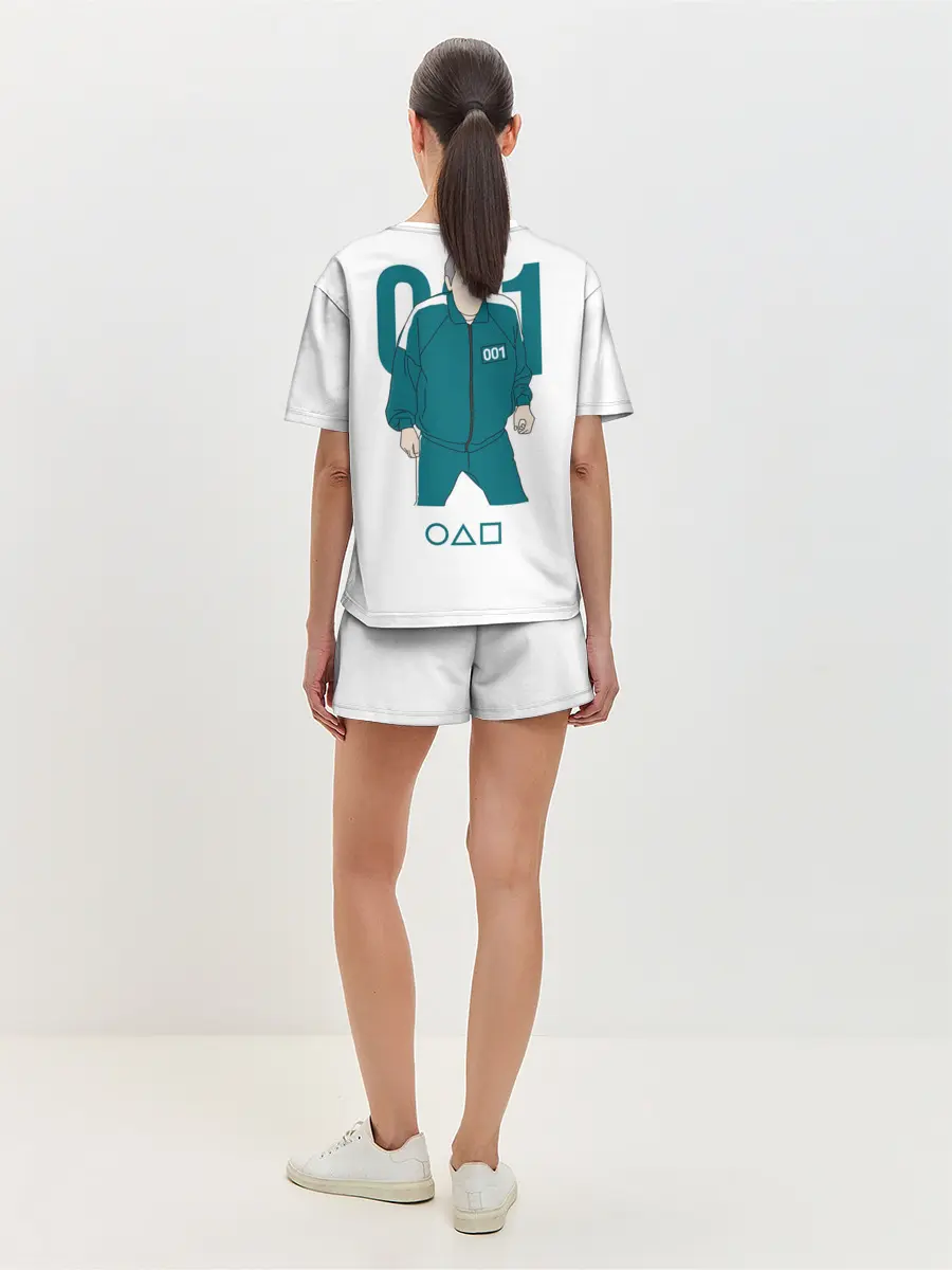 Женская пижама с шортами / Squid game - О Иль Нам 001