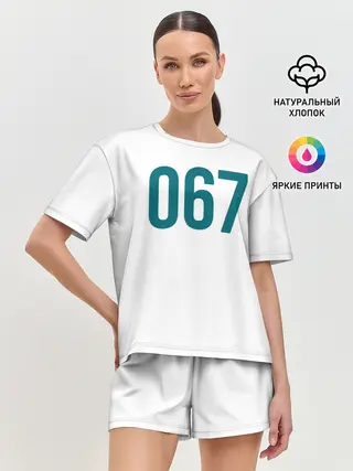 Женская пижама с шортами / Squid game - Кан Сэ Бёк 067