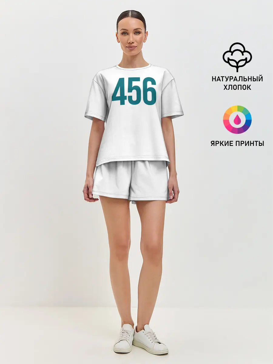 Женская пижама с шортами / Squid game - Сон Ки Хун 456