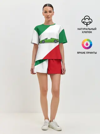 Женская пижама с шортами / Lamborghini