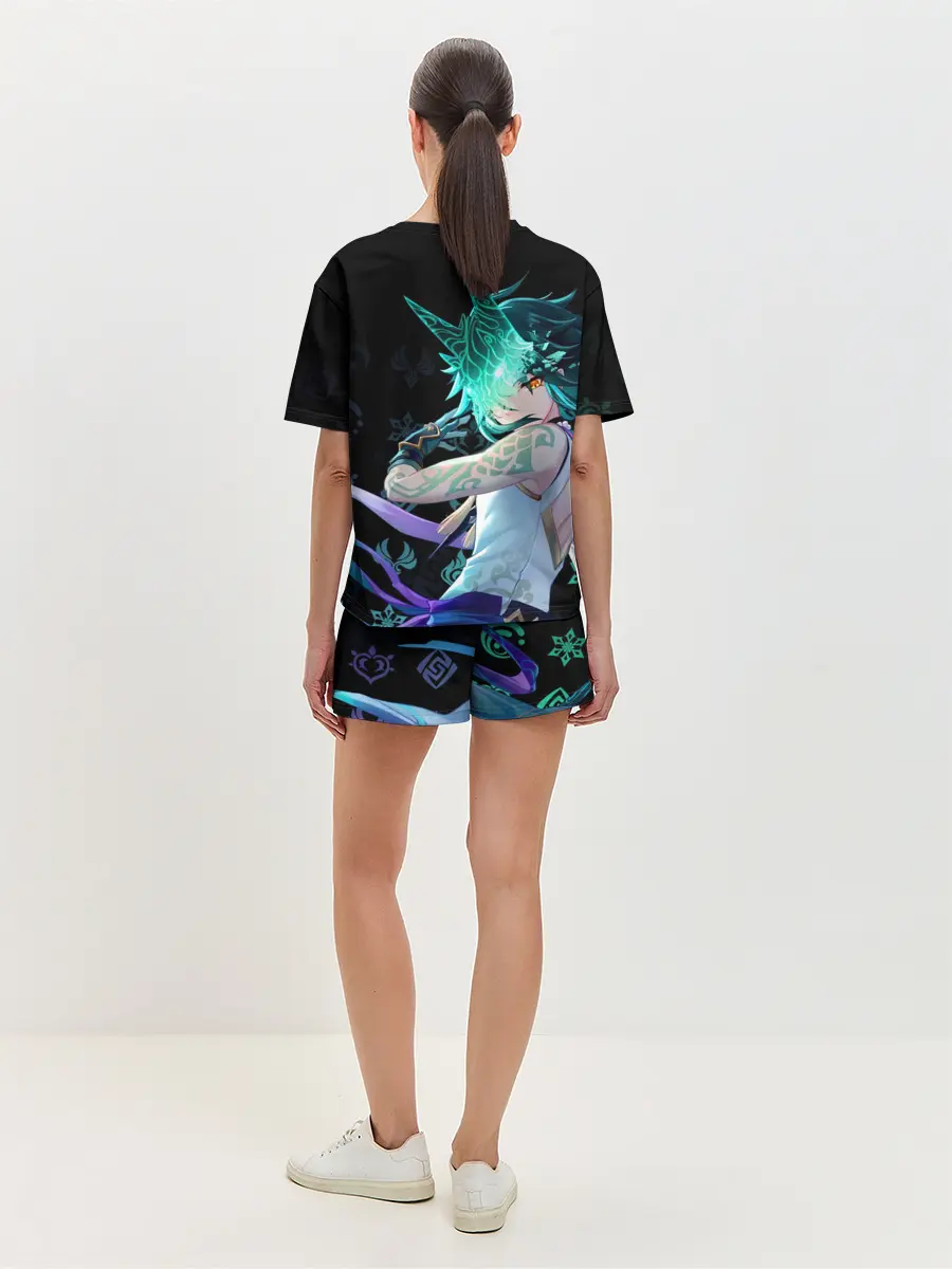 Женская пижама с шортами / Genshin Impact: Сяо