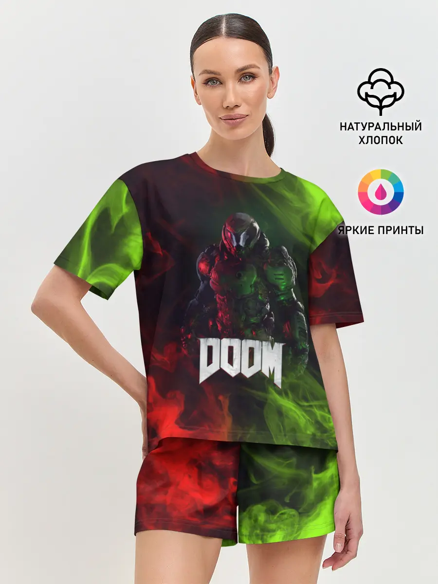 Женская пижама с шортами / Doomguy | Doom