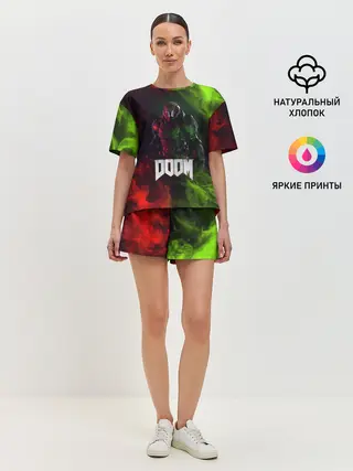 Женская пижама с шортами / Doomguy | Doom