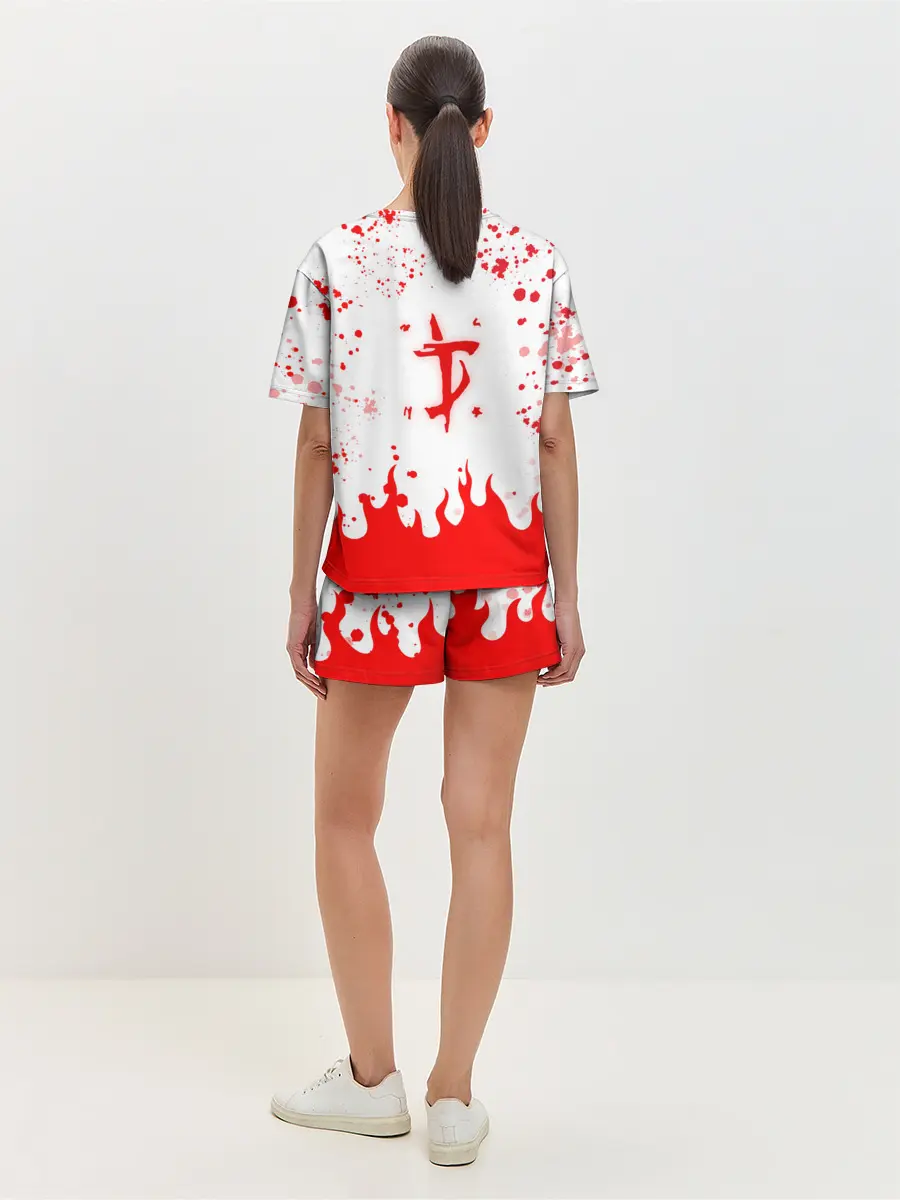 Женская пижама с шортами / Doomguy vs Cyberdemon