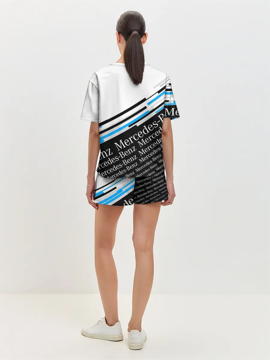 Женская пижама с шортами / MERCEDES-BENZ / МЕРСЕДЕС-БЕНЗ / BLUE