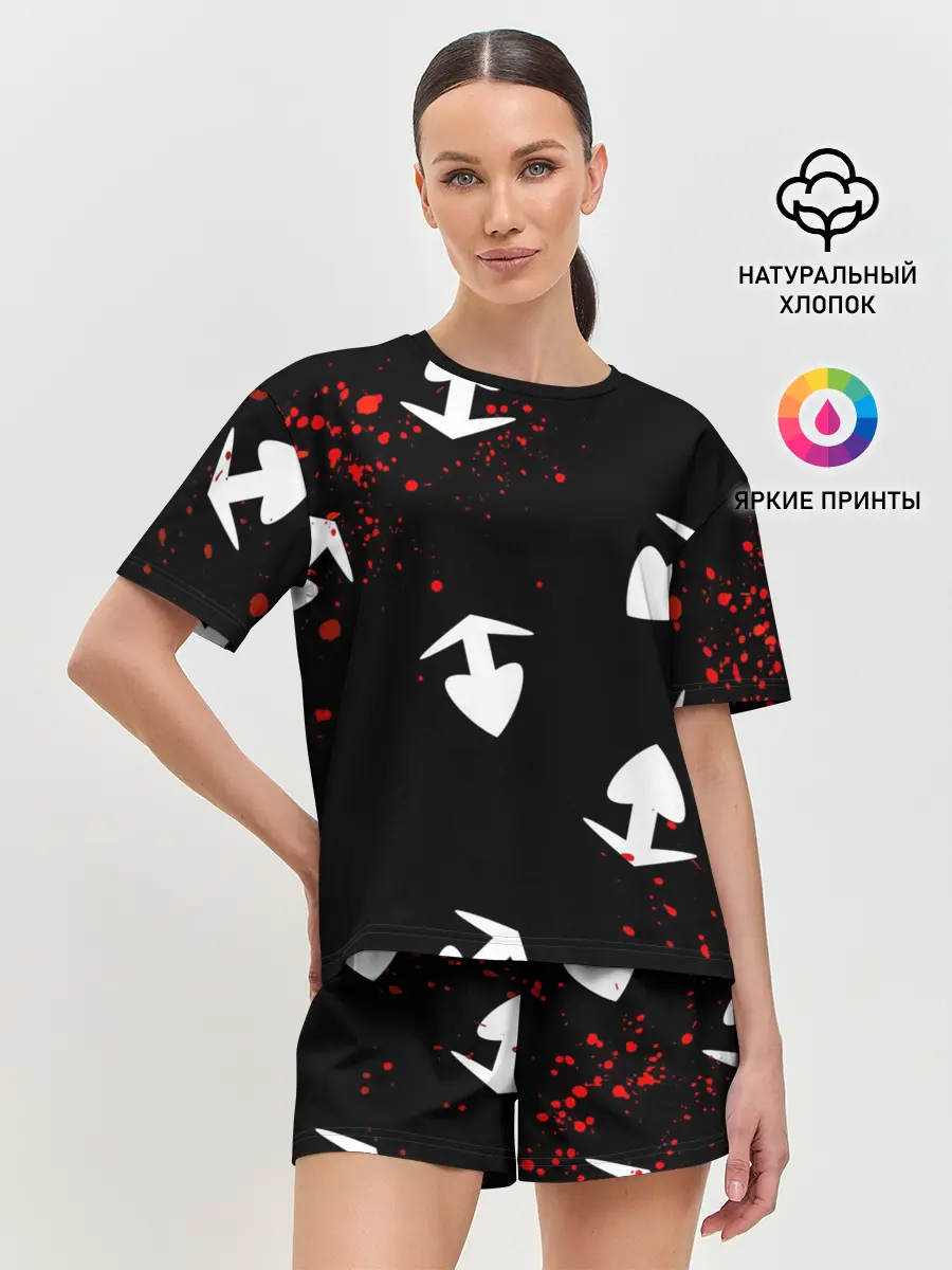 Женская пижама с шортами / Плащ Хяккимару