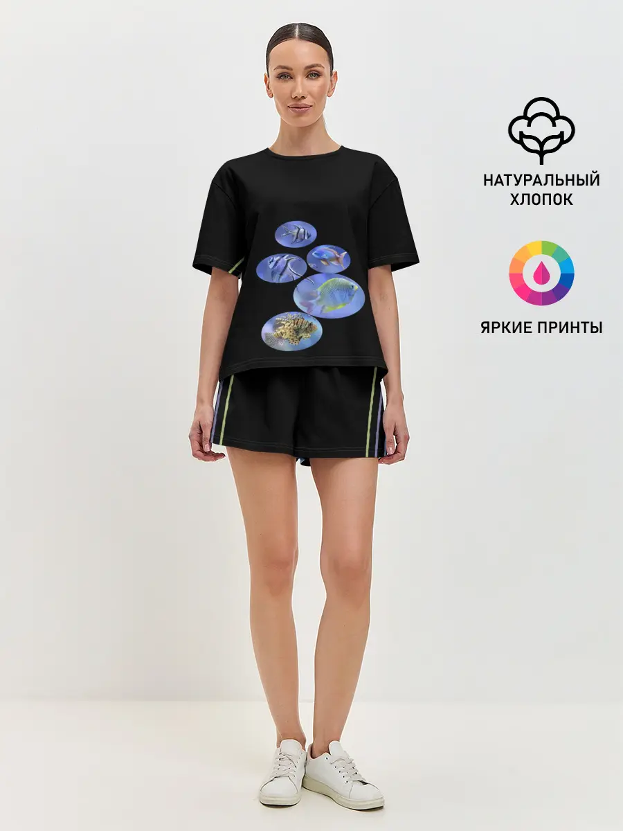 Женская пижама с шортами / Море внутри
