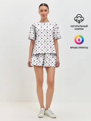 Женская пижама с шортами / Taekwondo