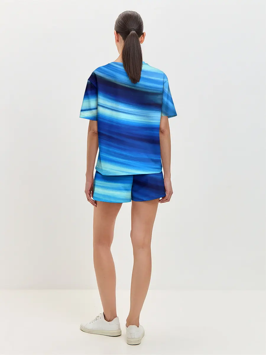 Женская пижама с шортами / Морской