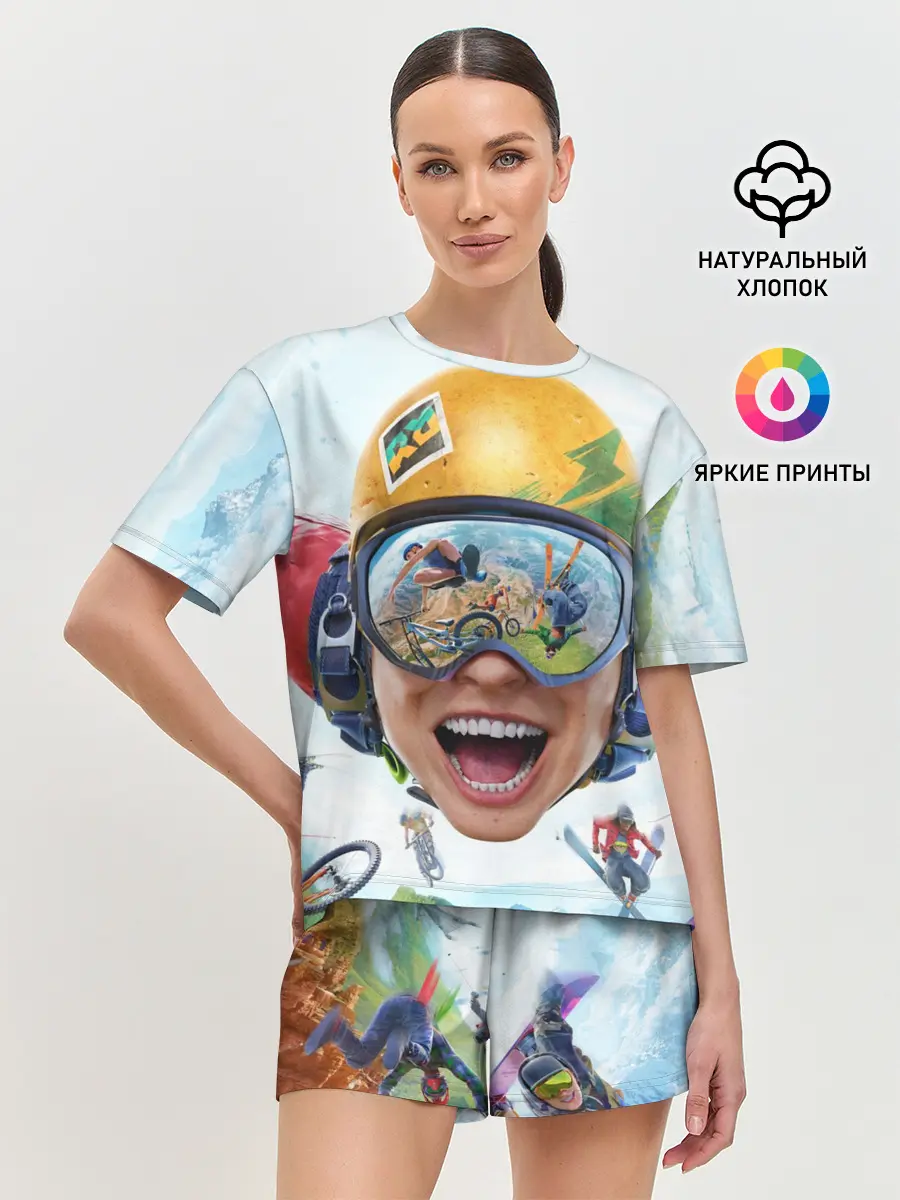 Женская пижама с шортами / Riders Republic