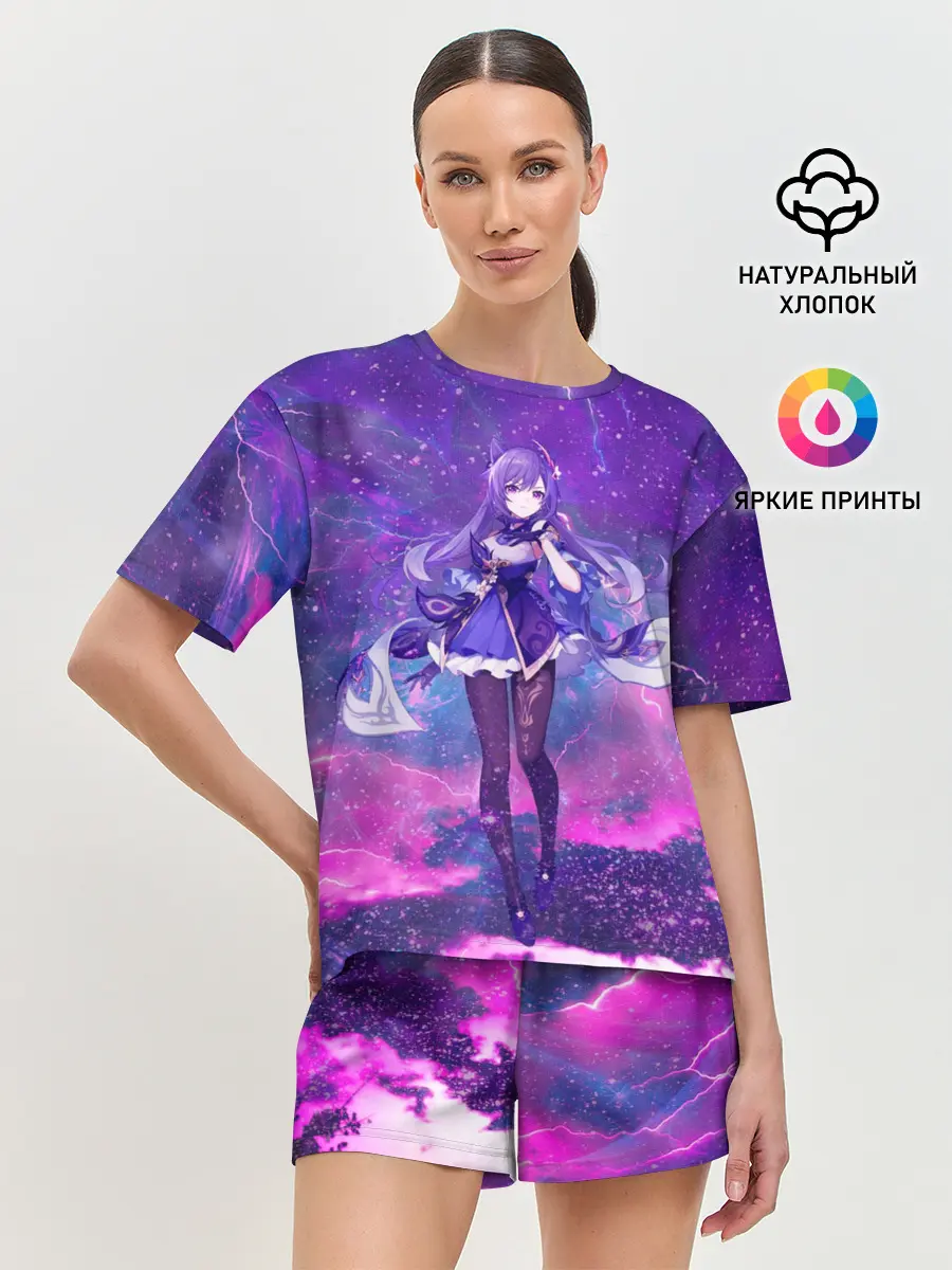Женская пижама с шортами / Genshin Impact Кэ Цин