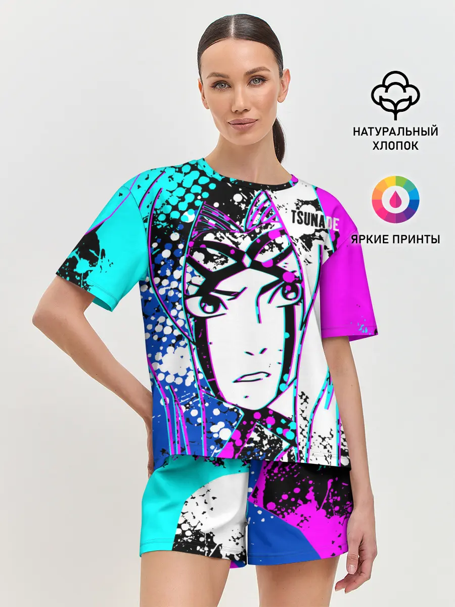 Женская пижама с шортами / Цунаде