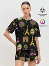 Женская пижама с шортами / Париж
