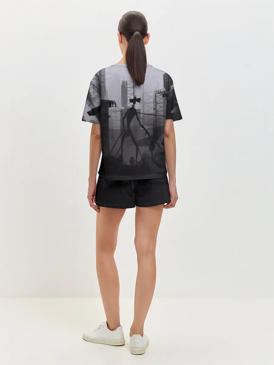 Женская пижама с шортами / СИРЕНОГОЛОВЫЙ В ЦЕПЯХ