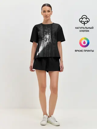 Женская пижама с шортами / СИРЕНОГОЛОВЫЙ GLITCH