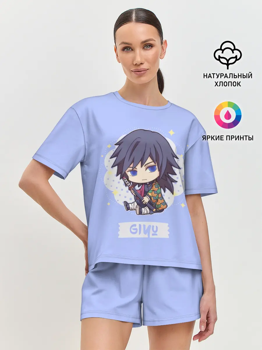 Женская пижама с шортами / Гию