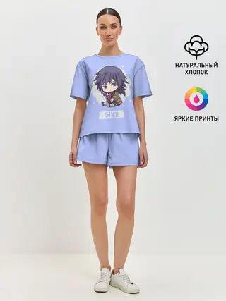 Женская пижама с шортами / Гию