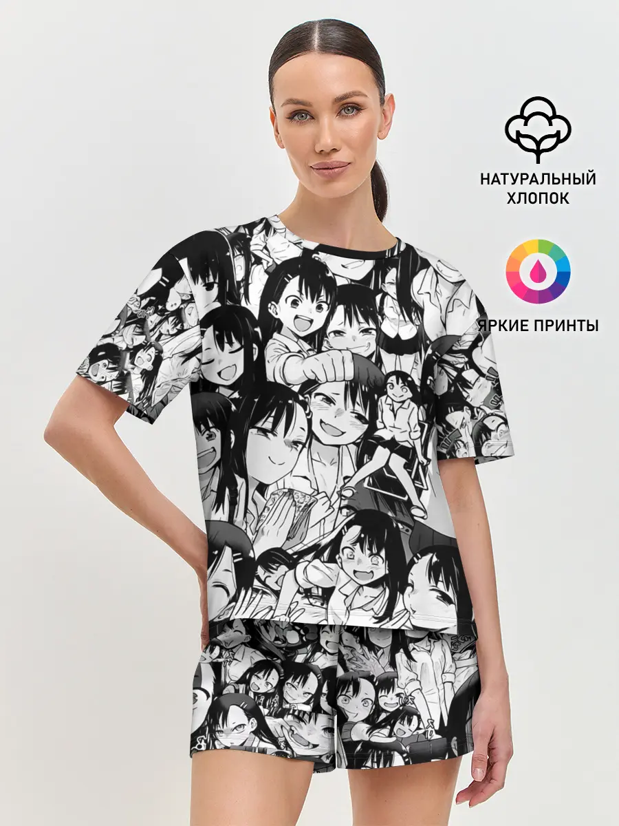 Женская пижама с шортами / Nagatoro Sempai