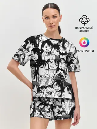 Женская пижама с шортами / Nagatoro Sempai