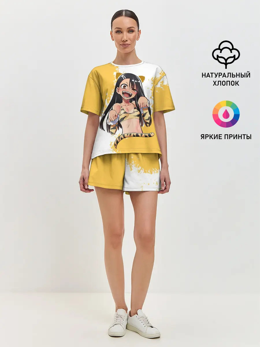 Женская пижама с шортами / Nagatora Tigra