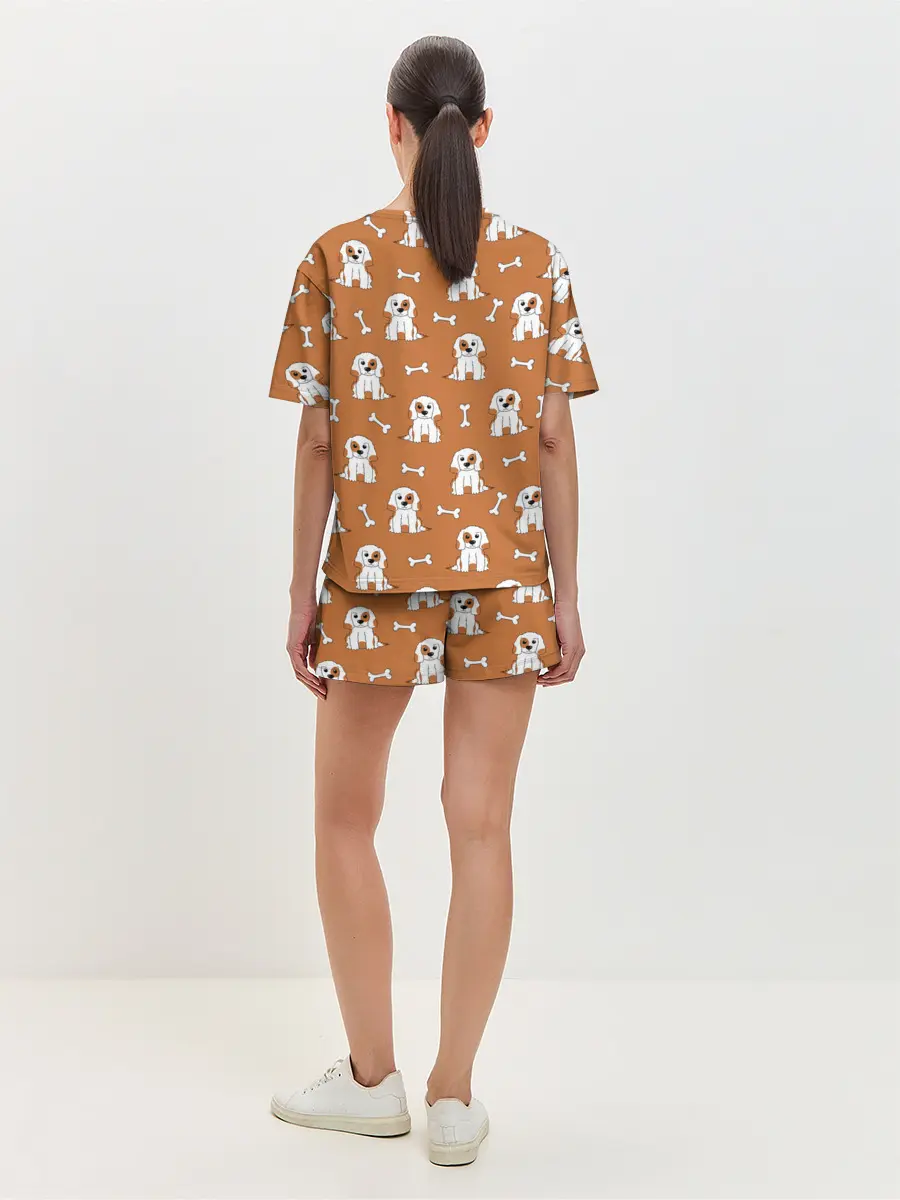 Женская пижама с шортами / Пёс и кость