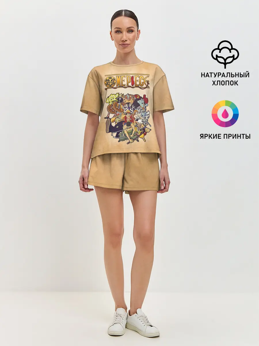 Женская пижама с шортами / Пираты Соломенной Шляпы | One Piece