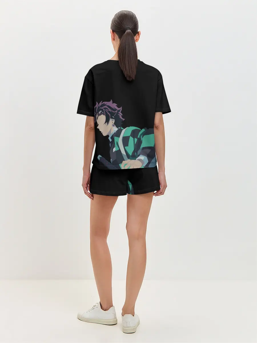 Женская пижама с шортами / Tanjirou Kamado