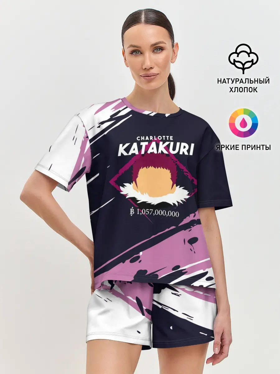 Женская пижама с шортами / Шарлотта Катакури | One Piece