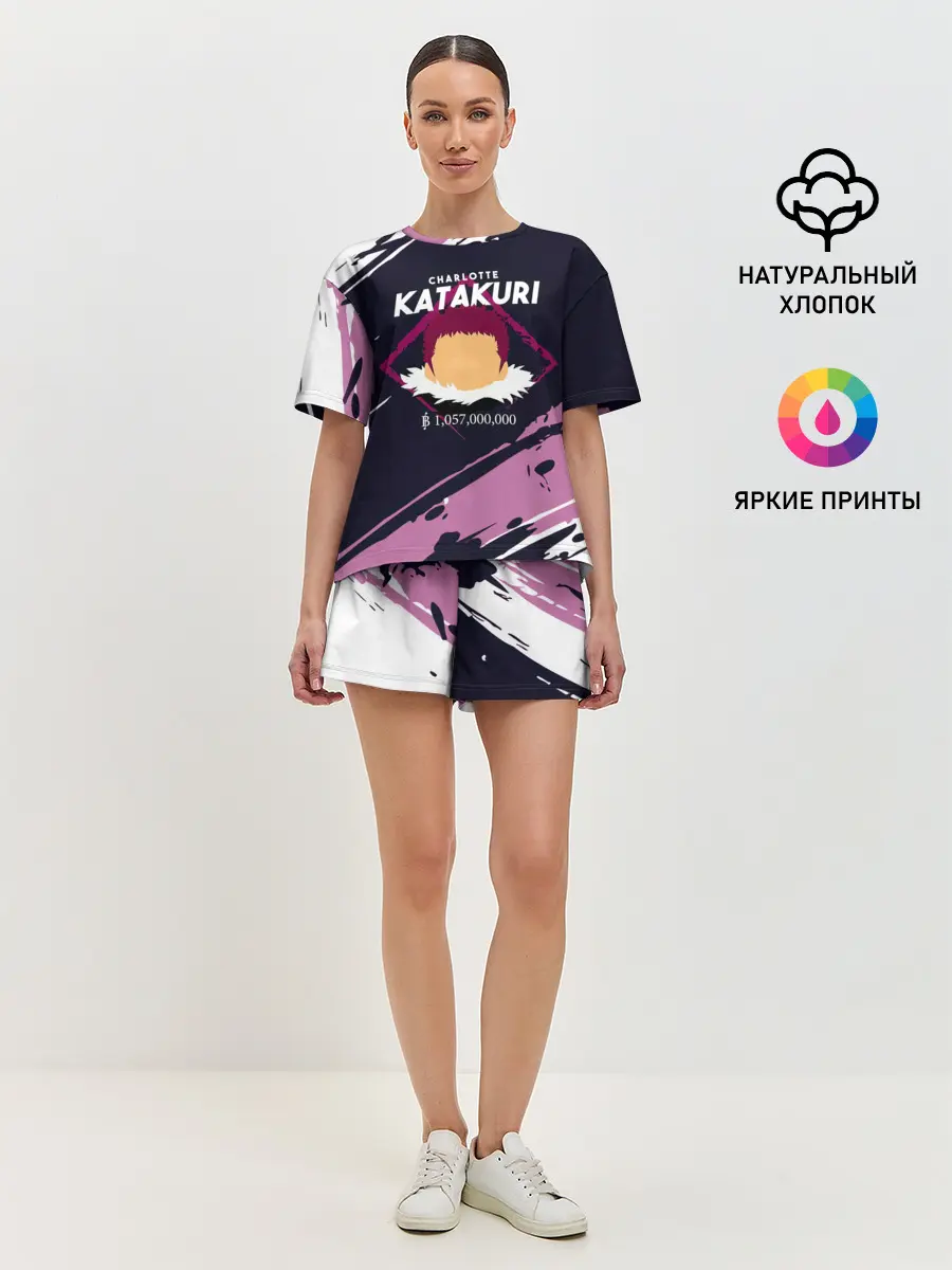 Женская пижама с шортами / Шарлотта Катакури | One Piece