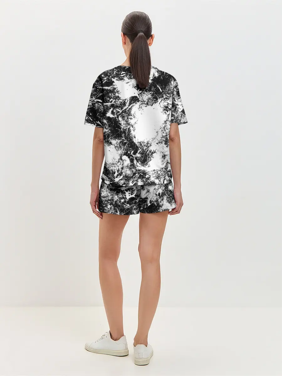 Женская пижама с шортами / Абстракция