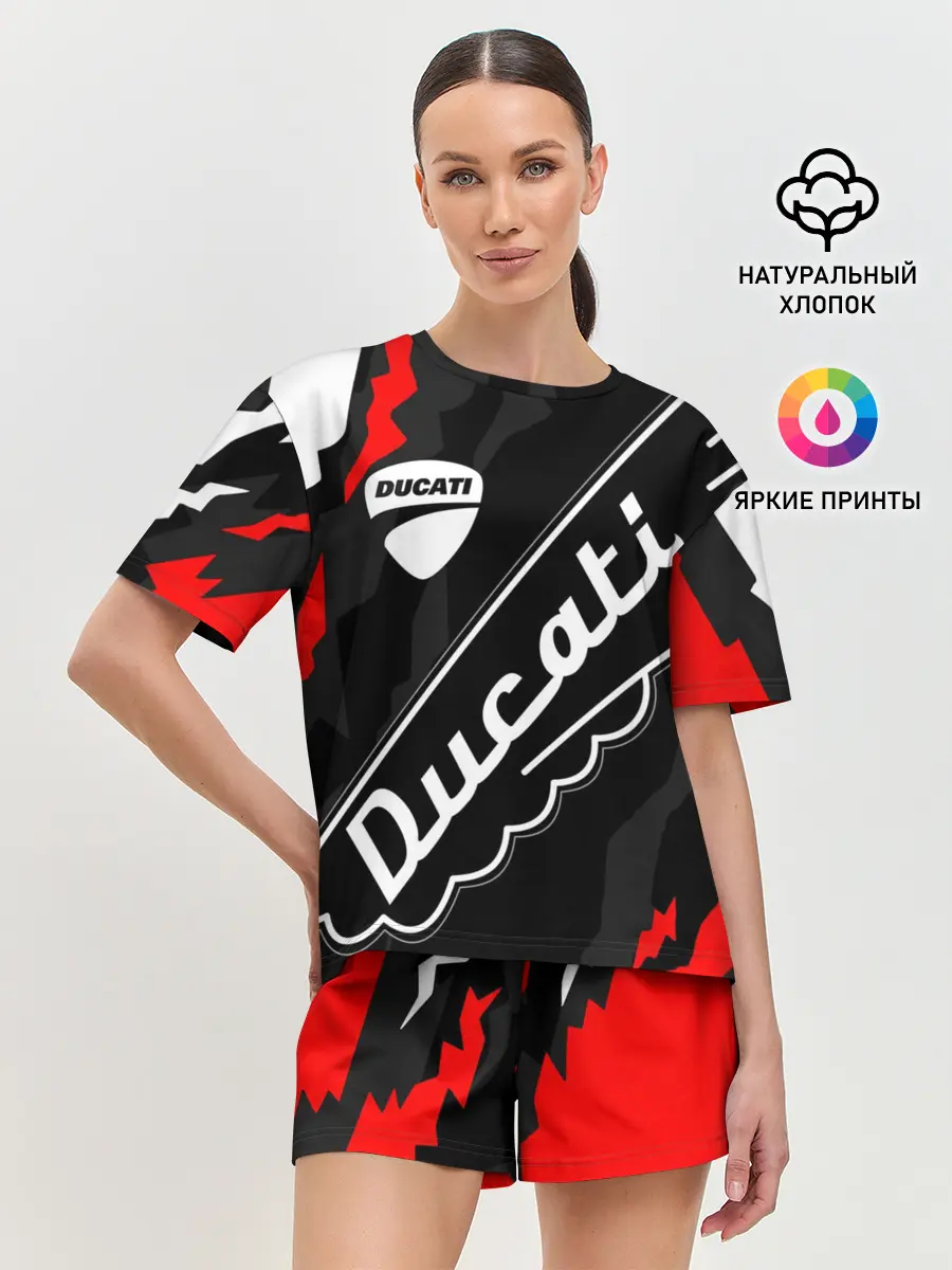 Женская пижама с шортами / DUCATI / ДУКАТИ / SPORT