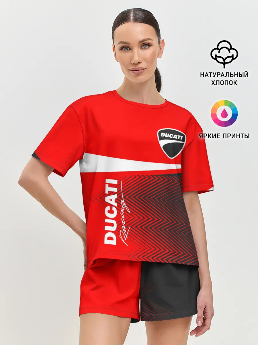 Женская пижама с шортами / DUCATI / ДУКАТИ / MOTOSPORT