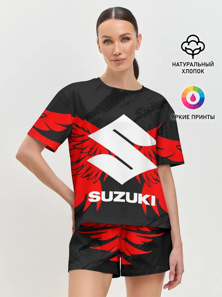 Женская пижама с шортами / SUZUKI / СУЗУКИ / МОТОСПОРТ