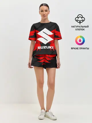 Женская пижама с шортами / SUZUKI / СУЗУКИ / МОТОСПОРТ