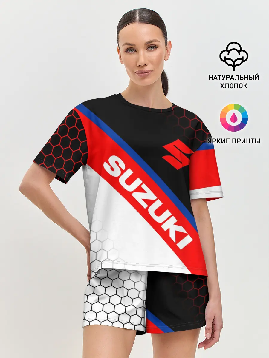 Женская пижама с шортами / SUZUKI / СУЗУКИ / МОТОСПОРТ